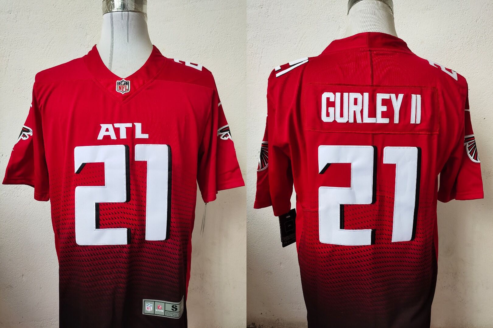 Men Atlanta Falcons 21 Gurley ii Red Nike Vapor Untouchable Stitched Limited NFL Jerseys